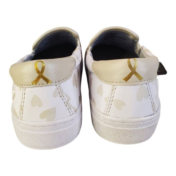 NWT Nurse Mates Faxon SZ 6.5 M Comfort Slipon Leather Heart Design Comfort Shoes - Picture 5 of 10